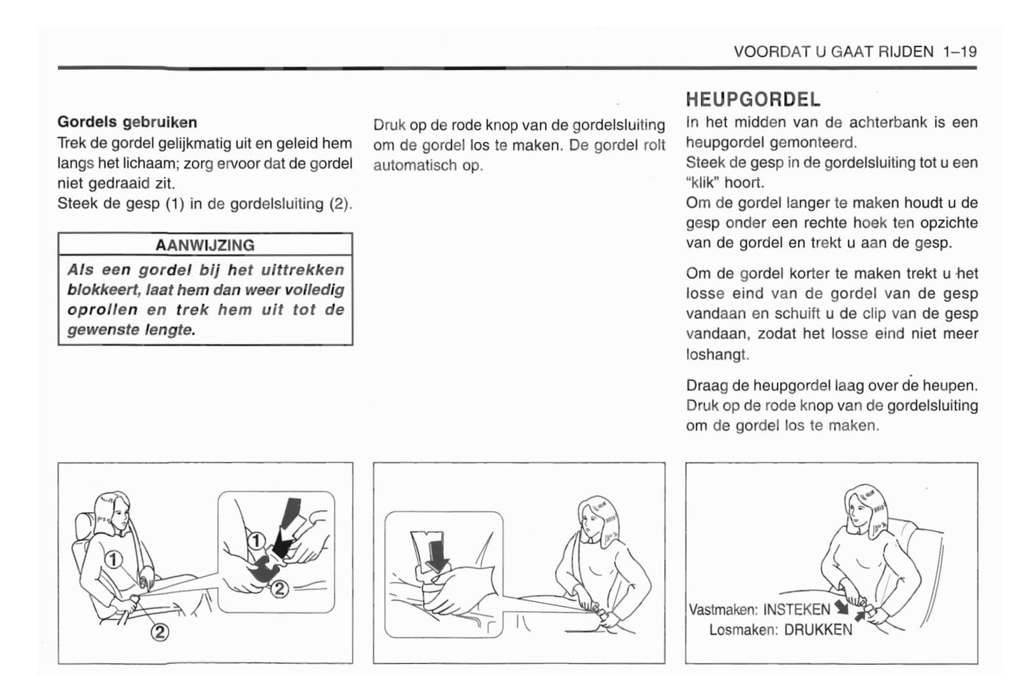 1998-2001 Daewoo Matiz Gebruikershandleiding | Nederlands