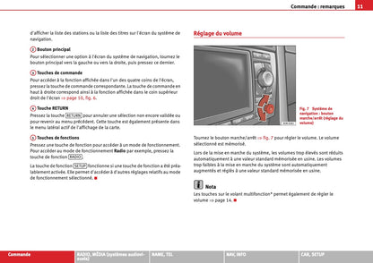 Seat Media System E Guide d'instructions