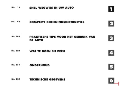 1996-2003 Alfa Romeo Spider/GTV Gebruikershandleiding | Nederlands