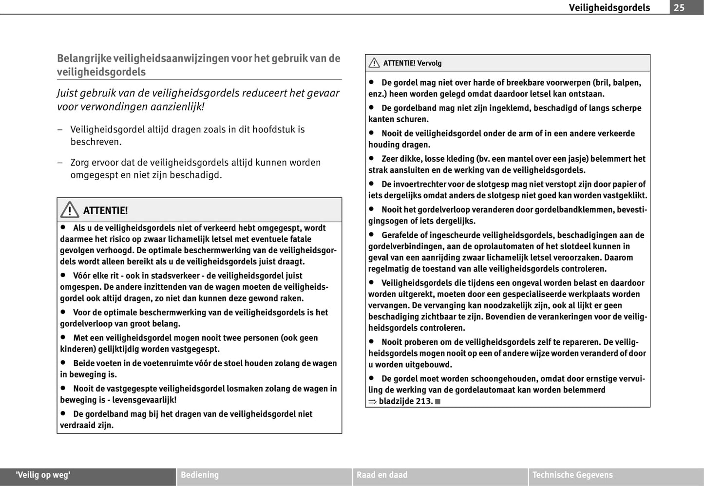 2008-2009 Seat Toledo Owner's Manual | Dutch