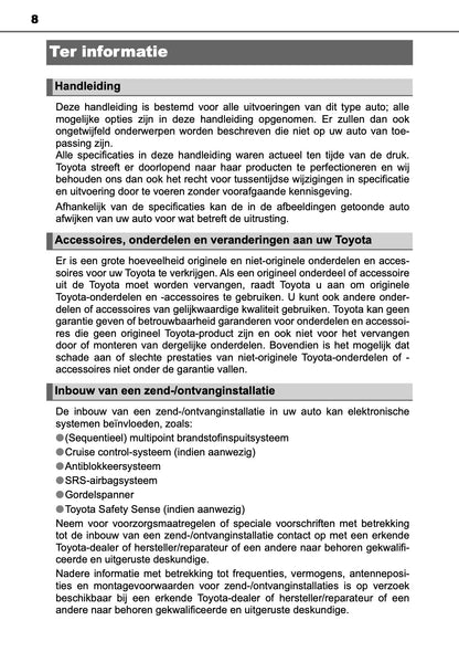 2017-2019 Toyota Yaris Gebruikershandleiding | Nederlands