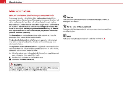 Seat Communication System Owners Manual