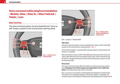 Seat Communication System Owners Manual