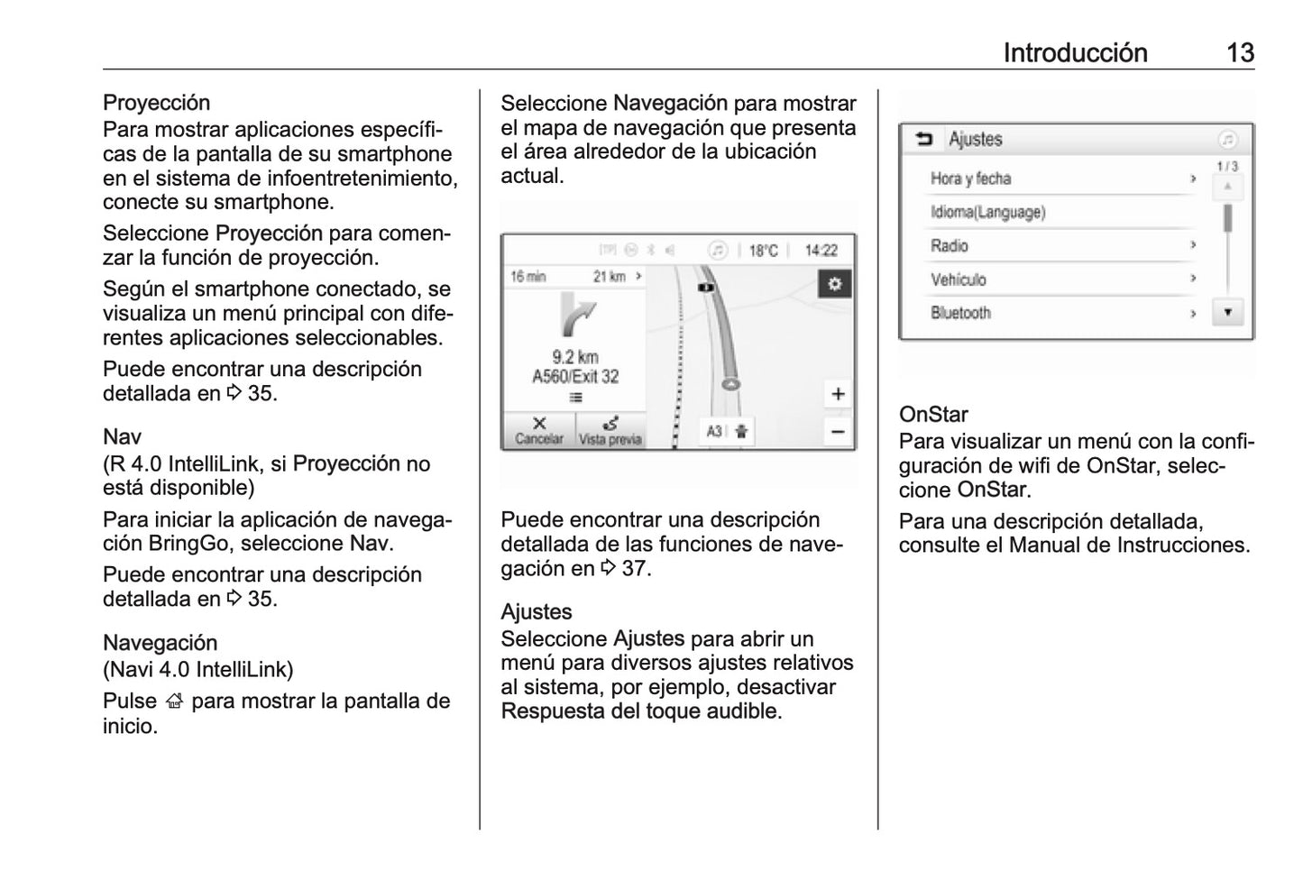 Opel Adam Manual de infoentretenimiento 2017 - 2019