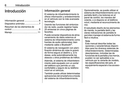 Opel Adam Manual de infoentretenimiento 2017 - 2019