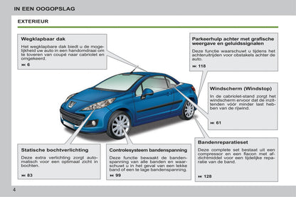 2014-2015 Peugeot 207 CC Gebruikershandleiding | Nederlands