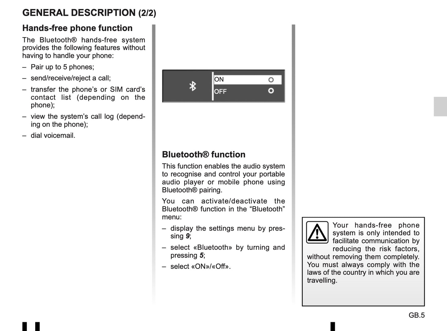 Radio Connect R & GO Owner's Manual 2018