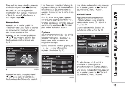 Alfa Romeo Giulietta Uconnect Radio Nav 6.5 Guide d'utilisation 2016 - 2023