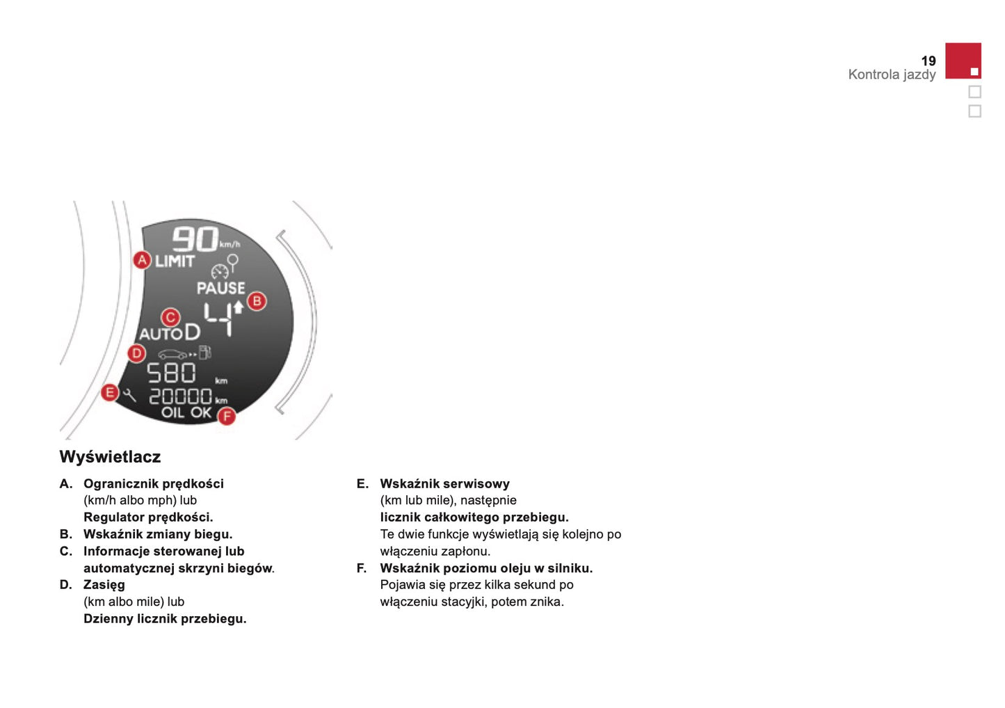 2016-2017 Citroën DS 3 Owner's Manual | Polish