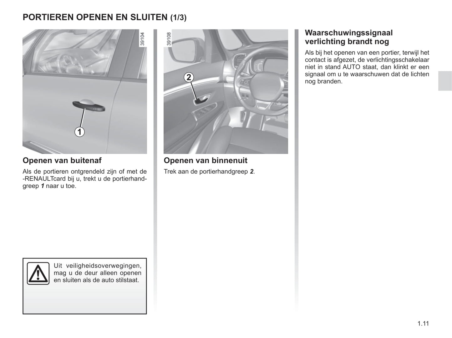 2018-2019 Renault Espace Owner's Manual | Dutch