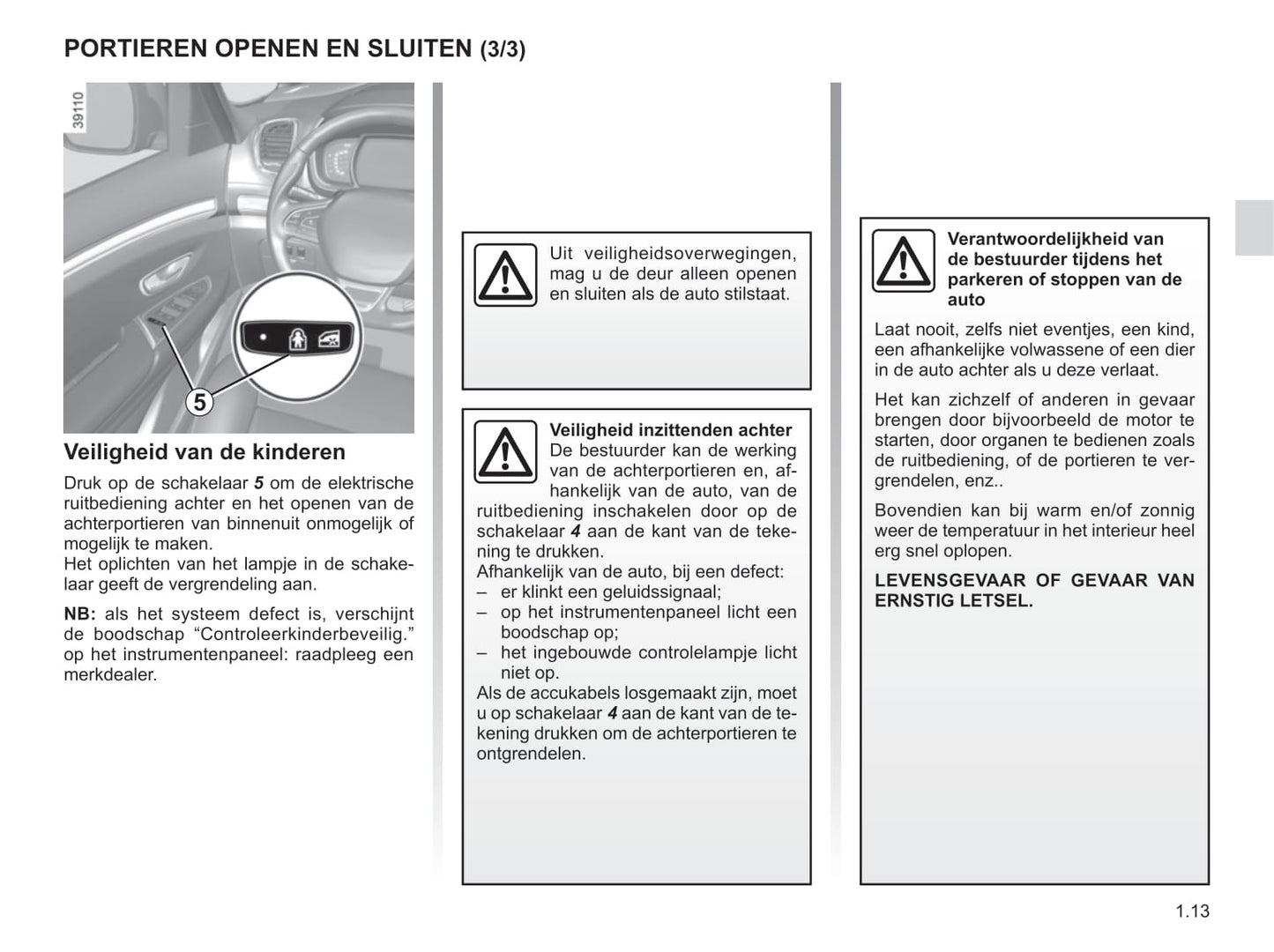 2018-2019 Renault Espace Owner's Manual | Dutch