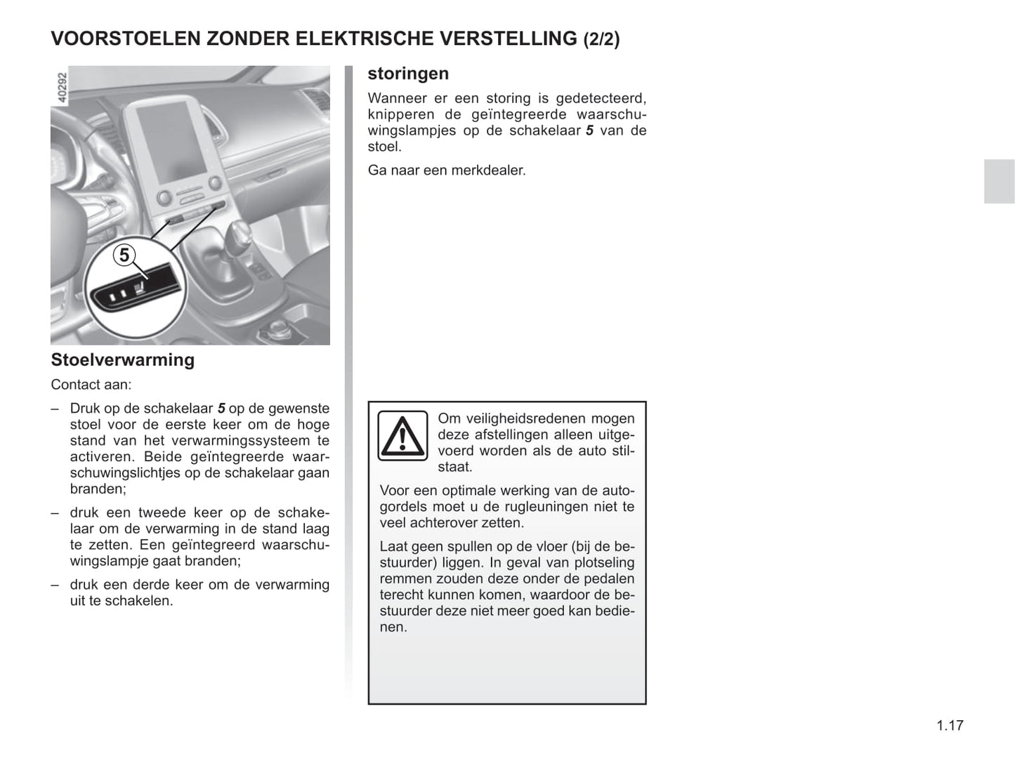 2018-2019 Renault Espace Bedienungsanleitung | Niederländisch