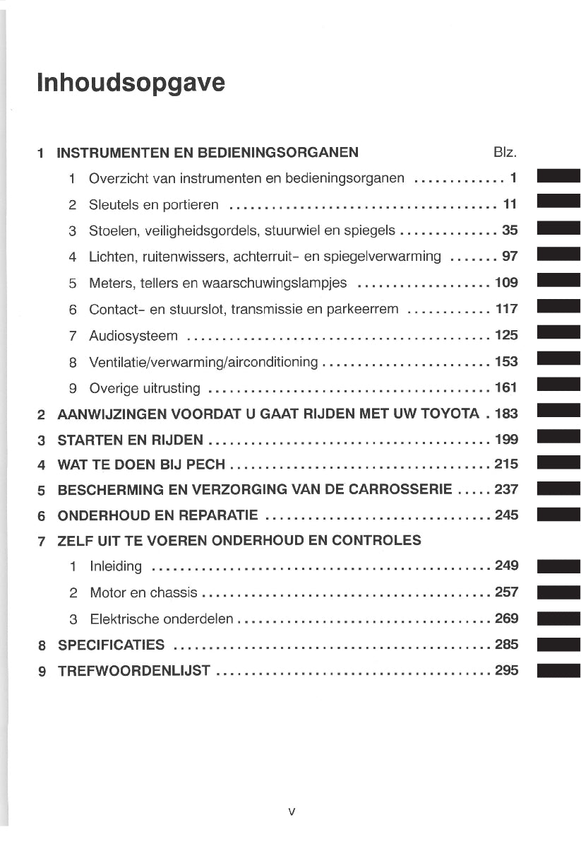 2000-2001 Toyota RAV4 Owner's Manual | Dutch
