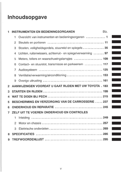 2000-2001 Toyota RAV4 Gebruikershandleiding | Nederlands