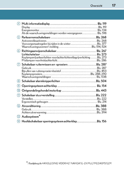 2017-2018 Lexus GS 300h/GS 450h Gebruikershandleiding | Nederlands