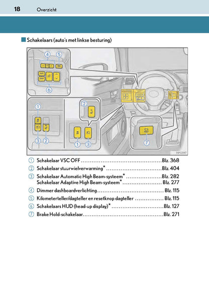 2017-2018 Lexus GS 300h/GS 450h Gebruikershandleiding | Nederlands