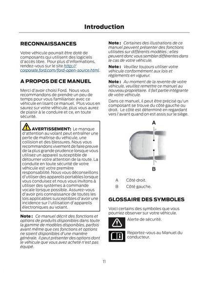 2021 Ford Kuga Owner's Manual | French