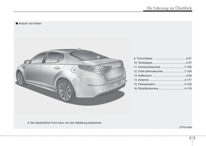 2013-2014 Kia Optima Owner's Manual | German