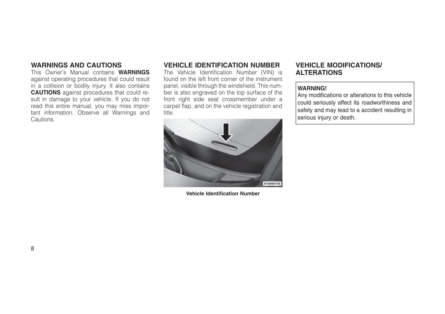 2010-2011 Jeep Compass Owner's Manual | English