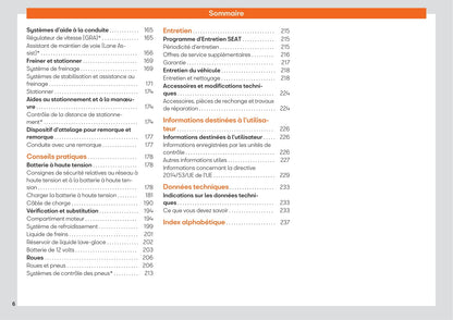 2019-2020 Seat Mii Electric Owner's Manual | French