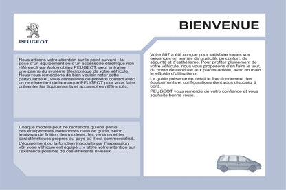 2013-2014 Peugeot 807 Gebruikershandleiding | Frans