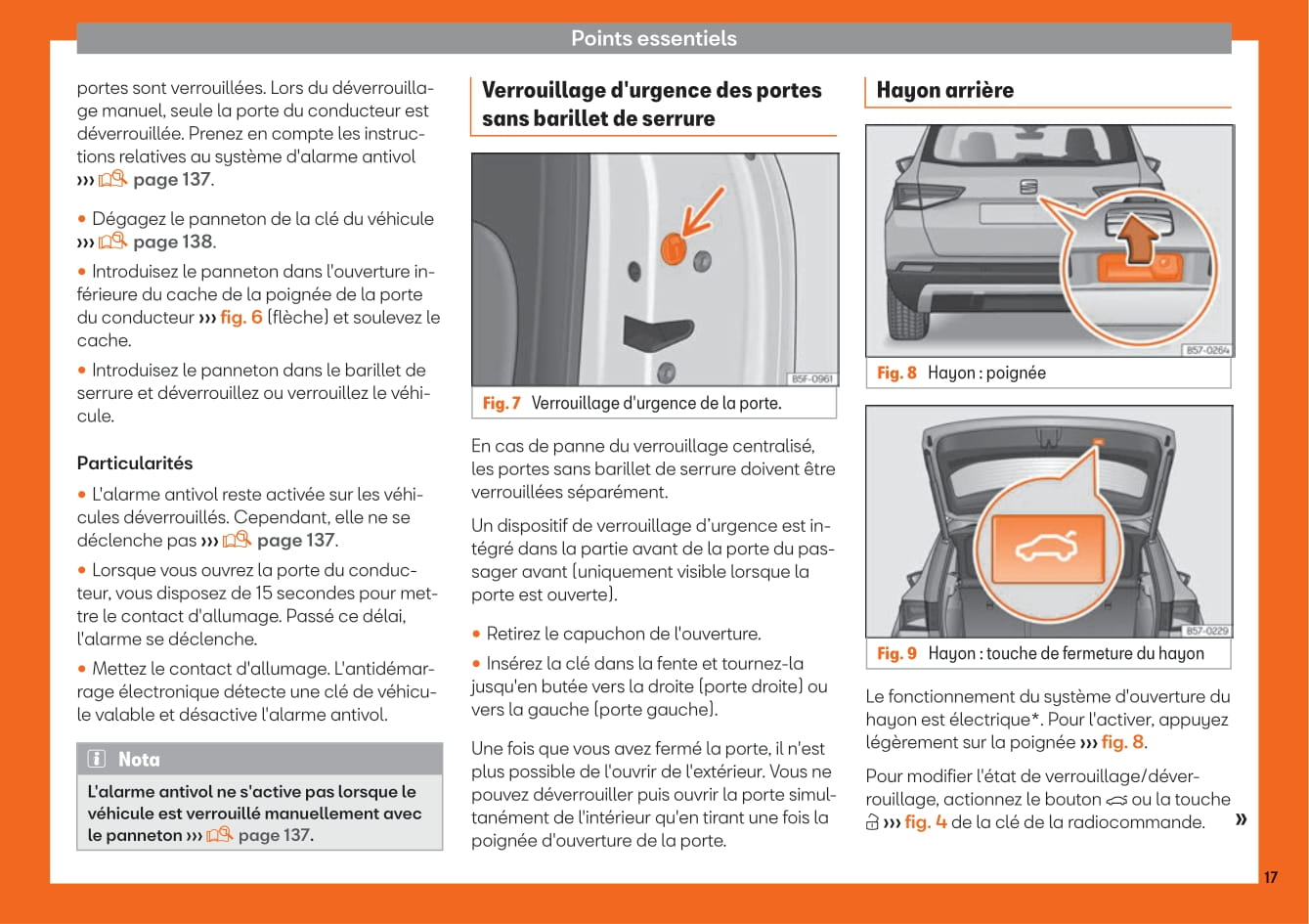 2016-2020 Seat Ateca Gebruikershandleiding | Frans