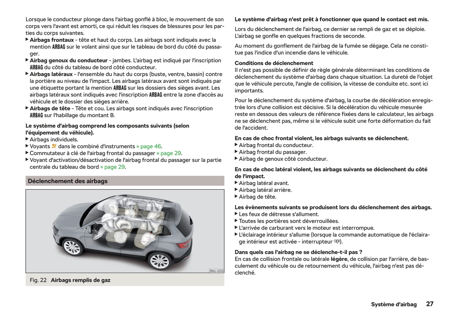2018-2019 Skoda Karoq Owner's Manual | French