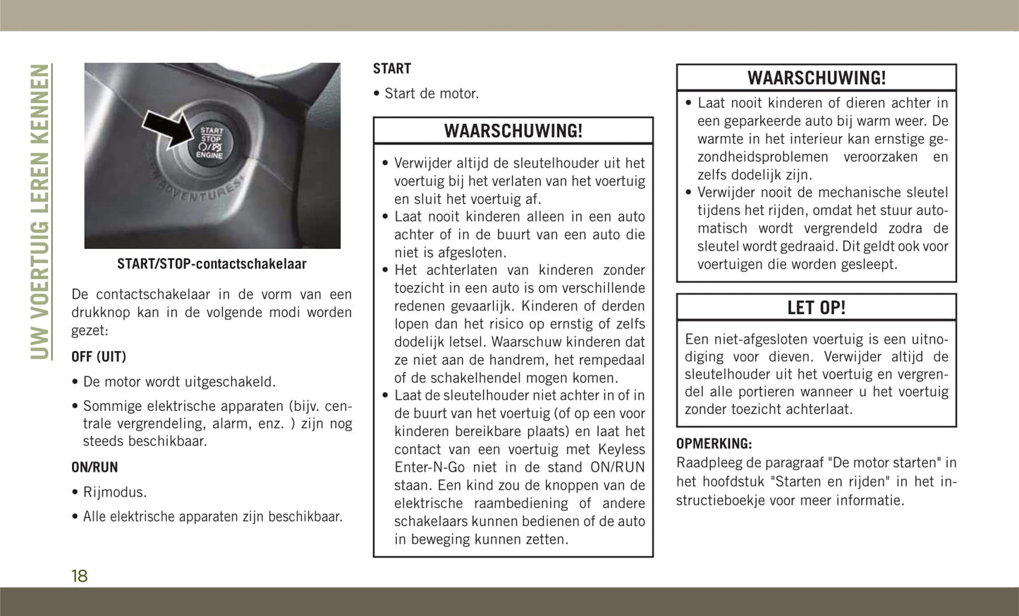 2017-2020 Jeep Compass Gebruikershandleiding | Nederlands