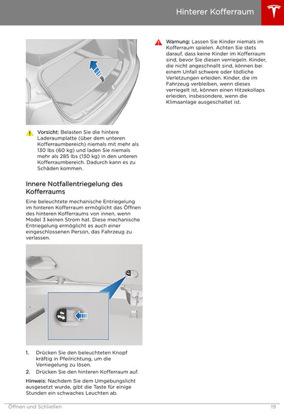 2019 Tesla Model 3 Gebruikershandleiding | Duits