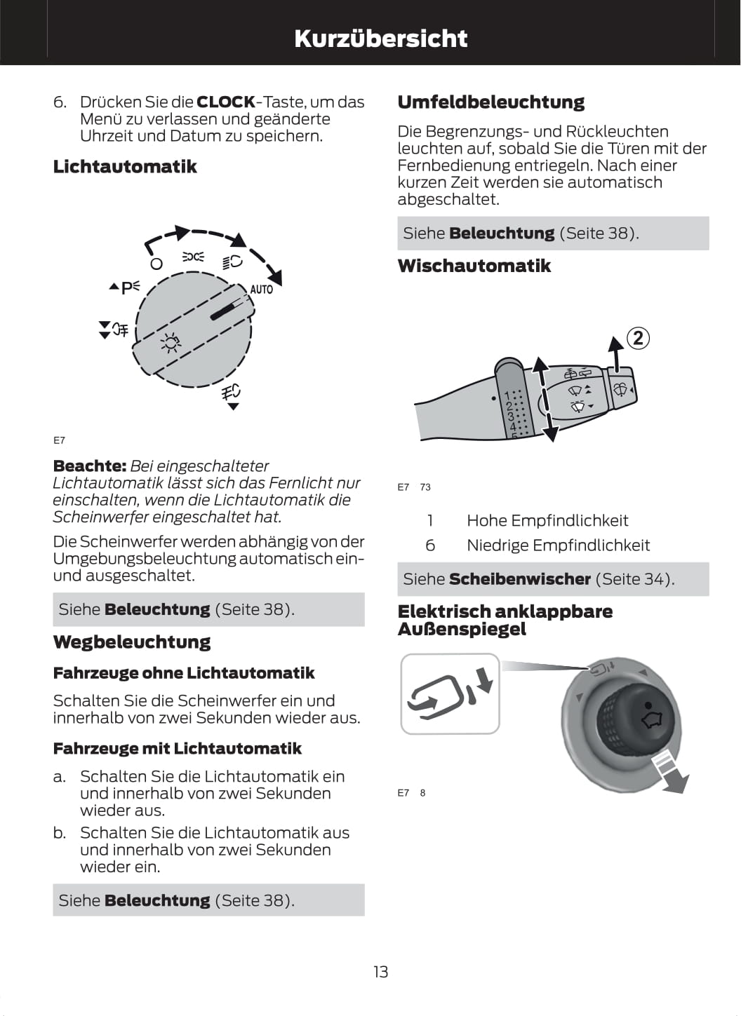 2011-2012 Ford Fusion Owner's Manual | German