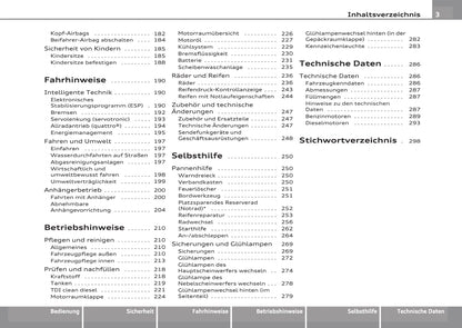 2007-2011 Audi A4 Owner's Manual | German