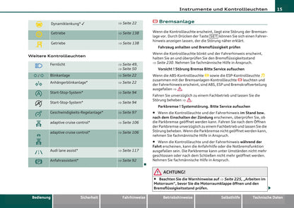 2007-2011 Audi A4 Owner's Manual | German