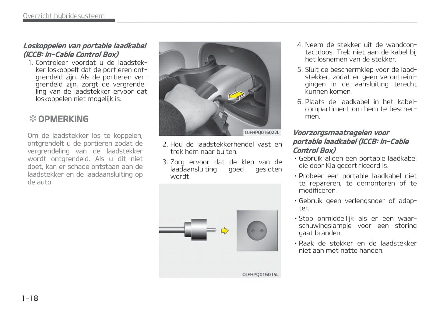 2017-2018 Kia Optima Hybrid Owner's Manual | Dutch