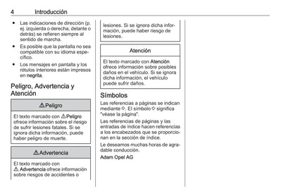 2017 Opel Combo Owner's Manual | Spanish