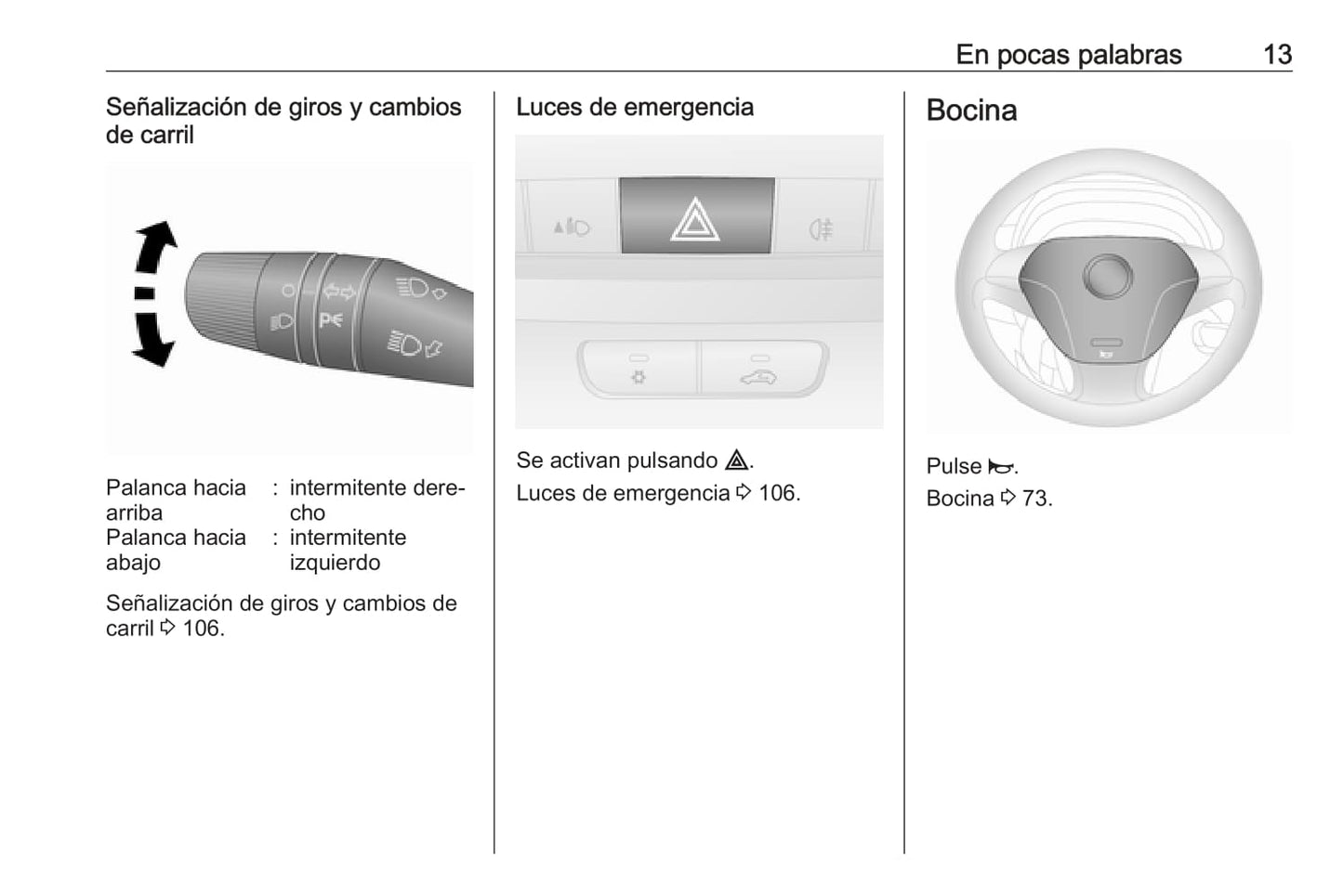 2017 Opel Combo Owner's Manual | Spanish