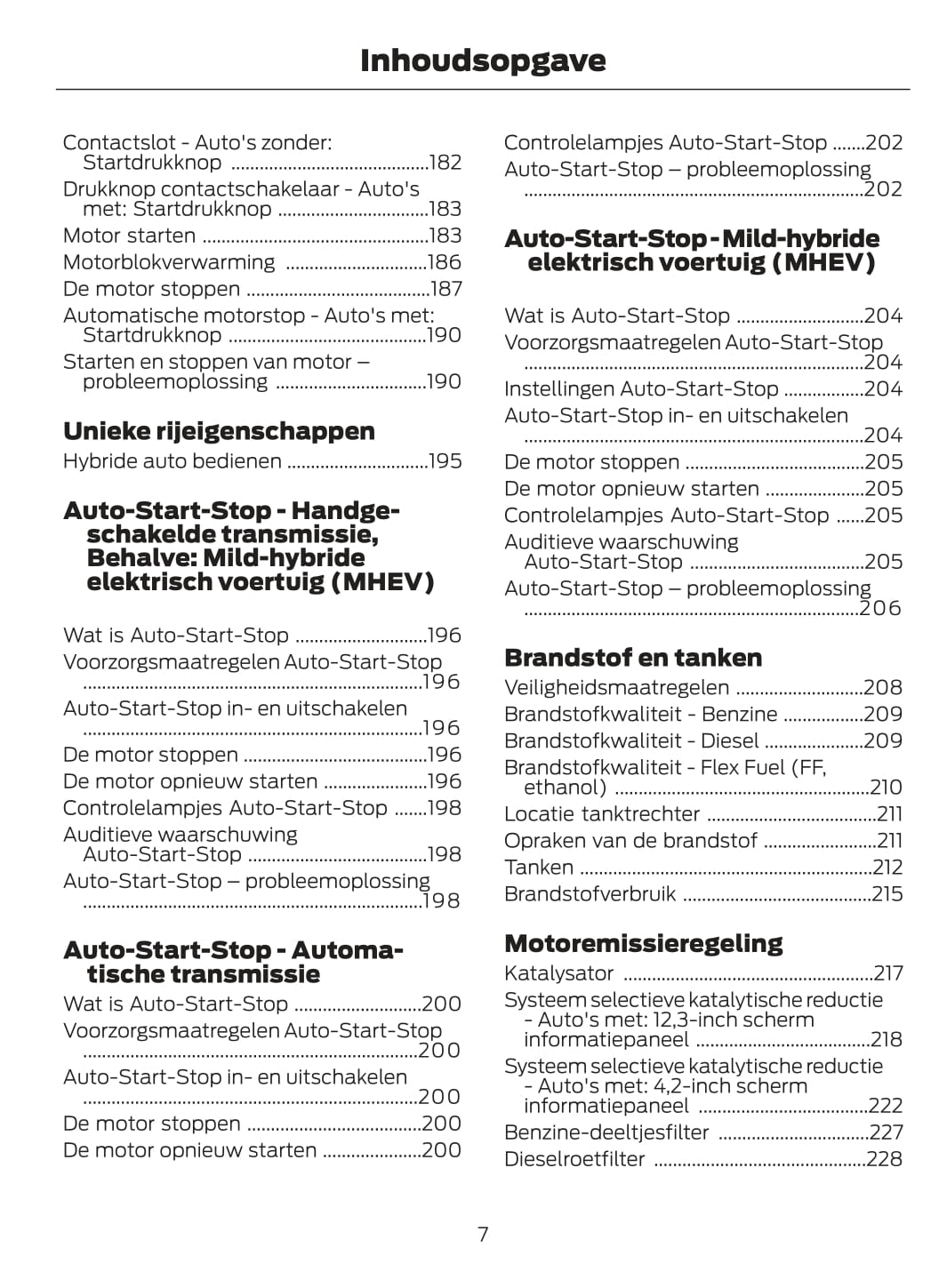 2020-2021 Ford Puma Owner's Manual | Dutch