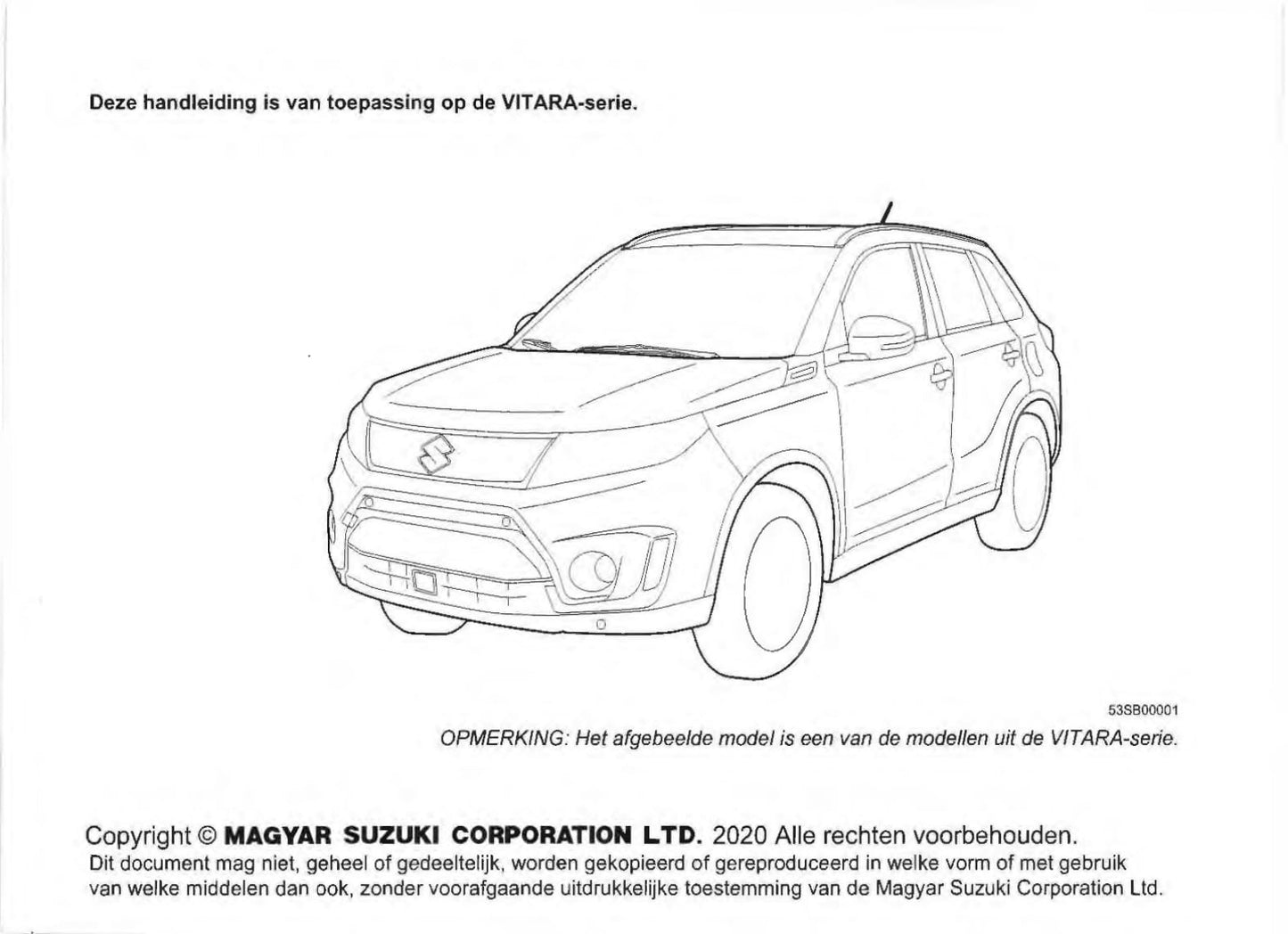 2018-2023 Suzuki Vitara Gebruikershandleiding | Nederlands