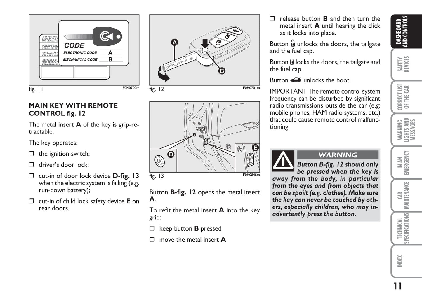 2005-2007 Fiat Idea Owner's Manual | English
