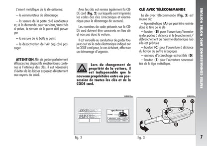 2004-2007 Alfa Romeo 156 Owner's Manual | French