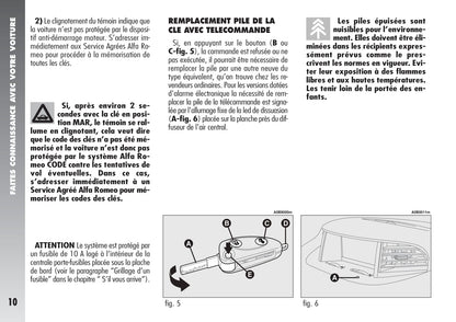 2004-2007 Alfa Romeo 156 Owner's Manual | French