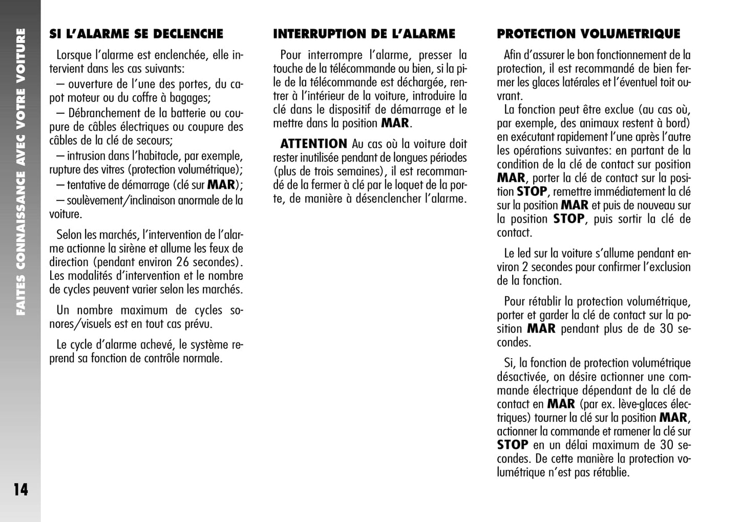 2004-2007 Alfa Romeo 156 Owner's Manual | French