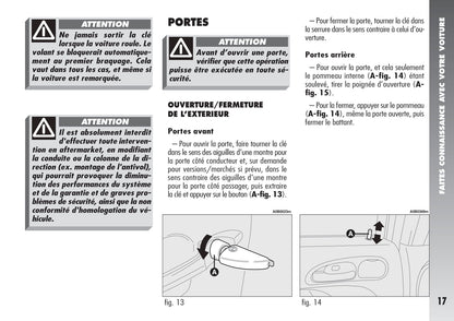 2004-2007 Alfa Romeo 156 Owner's Manual | French