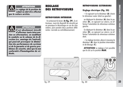 2004-2007 Alfa Romeo 156 Owner's Manual | French