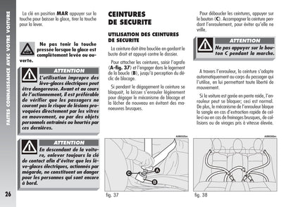 2004-2007 Alfa Romeo 156 Owner's Manual | French