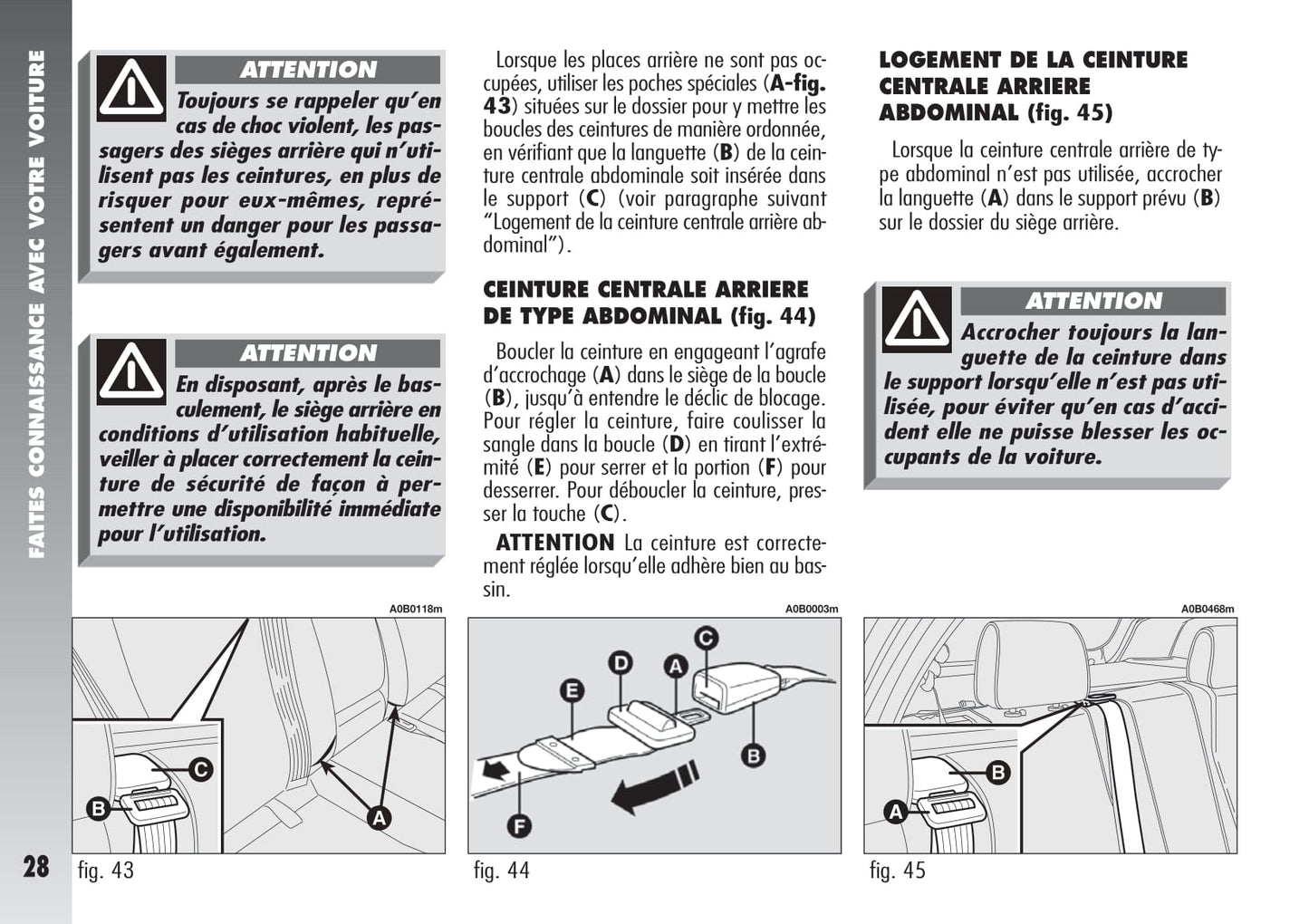 2004-2007 Alfa Romeo 156 Owner's Manual | French