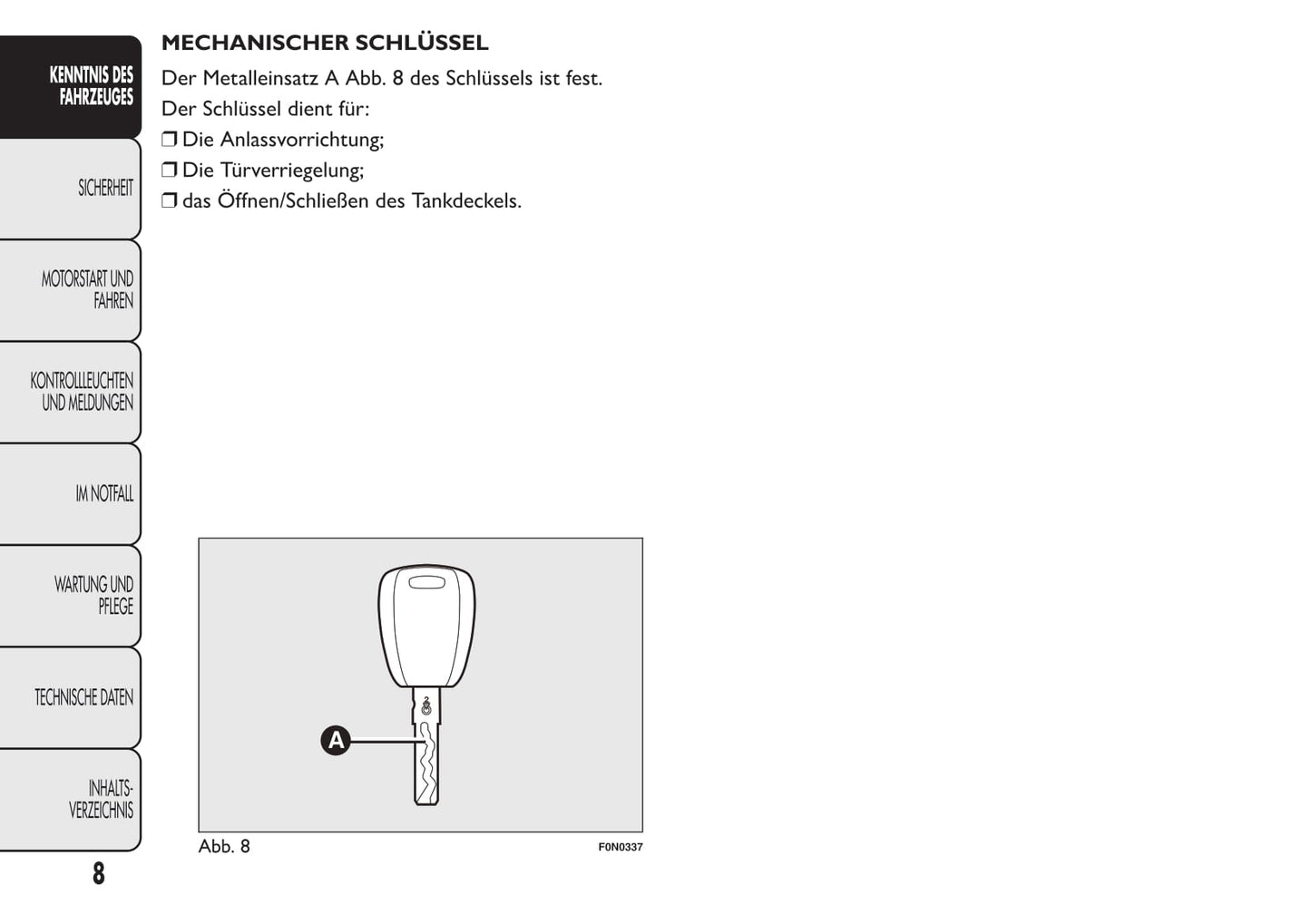 2013-2014 Fiat Ducato Euro 5 Owner's Manual | German