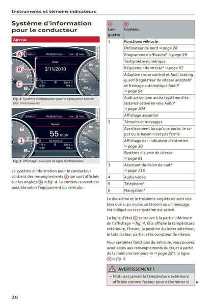 2014-2016 Audi A6/S6 Gebruikershandleiding | Frans