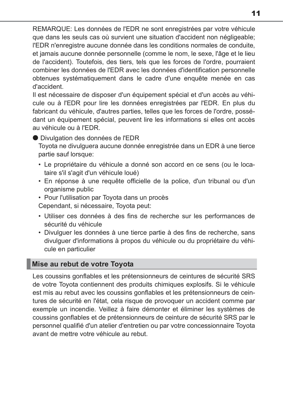 2017 Toyota Corolla iM Gebruikershandleiding | Frans