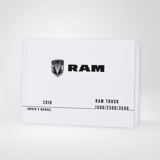 2018 Dodge/Ram Ram Truck 1500/Ram Truck 2500/Ram Truck 3500 Gebruikershandleiding | Engels