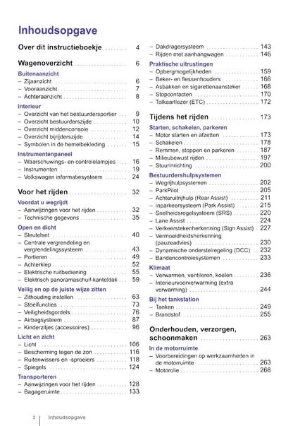 2010-2015 Volkswagen Touran Owner's Manual | Dutch